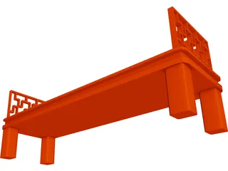 Bench 3D Model preview
