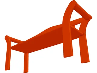 Bench 3D Model preview