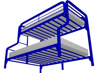 Bed Bunk 3D Model preview