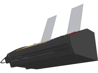 Fax Machine 3D Model preview
