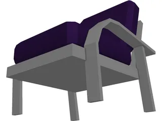 Chair Lounge 3D Model preview