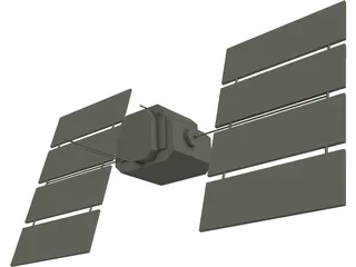 GPS Satellite 3D Model preview