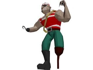 Pirate 3D Model preview