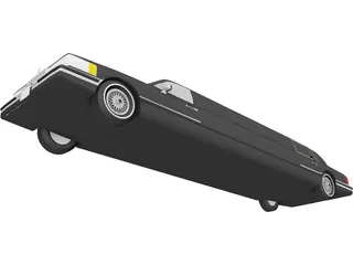 Lincoln Limousine 3D Model preview