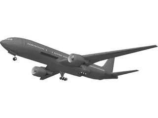 Boeing 777 3D Model preview