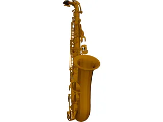 Saxophone 3D Model preview
