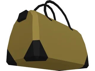 Duffel Sports Bag 3D Model preview