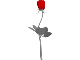 Rose 3D Model preview