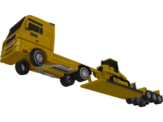 Euro Lowboy 3D Model preview