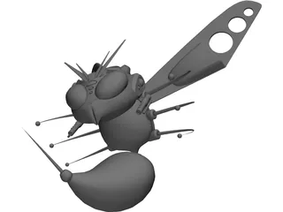 Metal Bee 3D Model preview