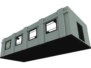 Hospital Ward 3D Model preview