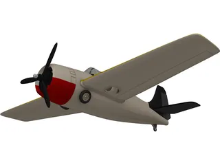 F4F Wildcat 3D Model preview
