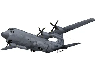 Lockheed EC-130H Compass Call 3D Model preview