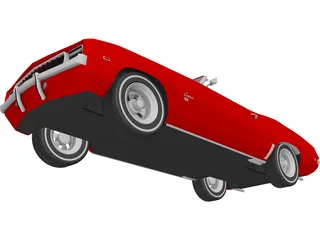 Chevrolet Camaro SS (1969) 3D Model preview