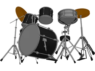 Drum Set 3D Model preview