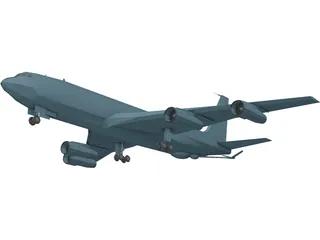 KC-135R Stratotanker 3D Model preview