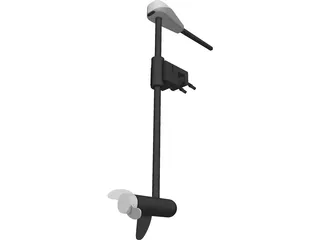 Electric Trolling Motor 3D Model preview