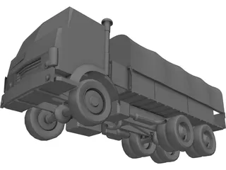 Kamaz Russian Army Truck 3D Model preview