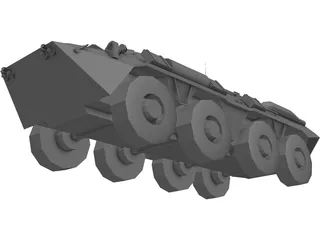 BTR-80 Armored Personnell Carrier 3D Model preview