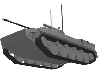 BMD-3 Airborne IFV 3D Model preview