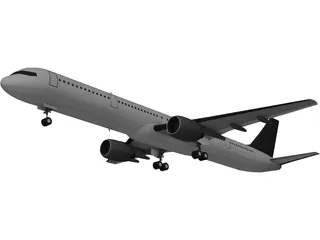 Boeing 757-300 3D Model preview
