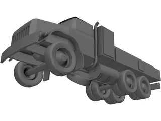 ZIL-131 Fuel Truck 3D Model preview