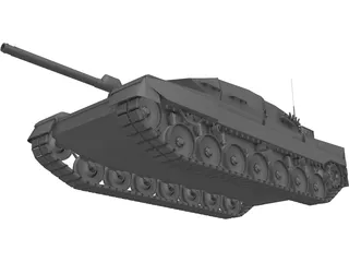 Leopard 2 A5 3D Model preview