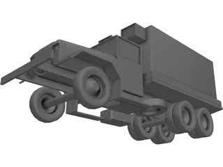 M35A2 Radio Truck 3D Model preview