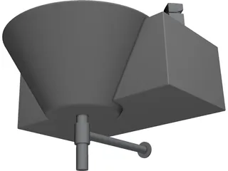 Modern Bathroom Hand Basin - Arke540 and Tap (Faucet) 3D Model preview