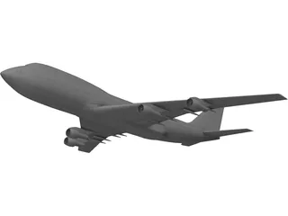 Boeing 747-200 3D Model preview