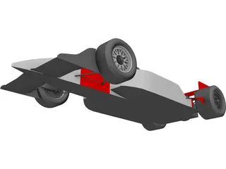 Indy Car 3D Model preview
