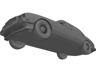 Jaguar XJ6 (1989) 3D Model preview