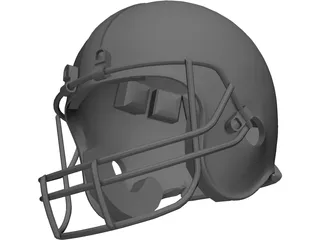 Football Helmet 3D Model preview