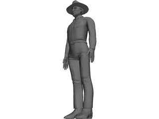 Cowboy 3D Model preview