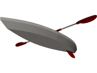 Kayak 3D Model preview