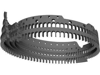 Coliseum Roman 3D Model preview
