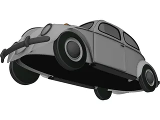 Volkswagen Beetle (1963) 3D Model preview