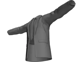 Shirt Tie and Suitcoat 3D Model preview