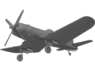 F4U-5 Corsair 3D Model preview