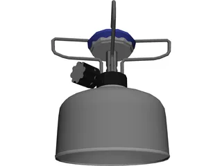 Gas Primus with Balloon for Outdoors 3D Model preview