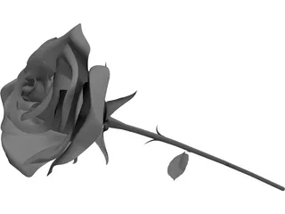 Rose 3D Model preview