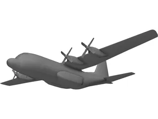 Lockheed C-130 Hercules 3D Model preview