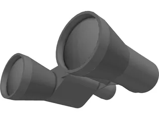 Binoculars 3D Model preview