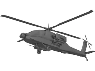 Boeing AH-64 Apache 3D Model preview
