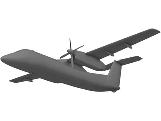 de Havilland Canada DHC-8 3D Model preview