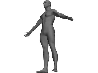 Man European 3D Model preview