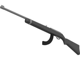 Ruger Rifle 3D Model preview