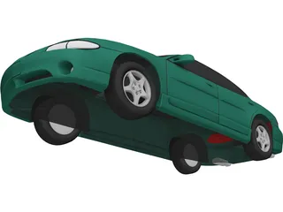 Pontiac Grand Prix (1997) 3D Model preview