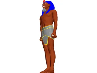 Egyptian Statue 3D Model preview