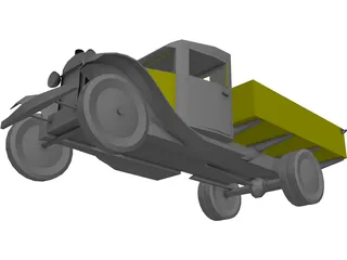 GAZ AA 3D Model preview